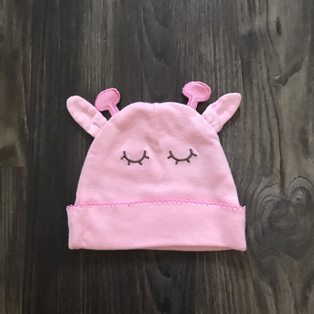 Pink Giraffe Beanie